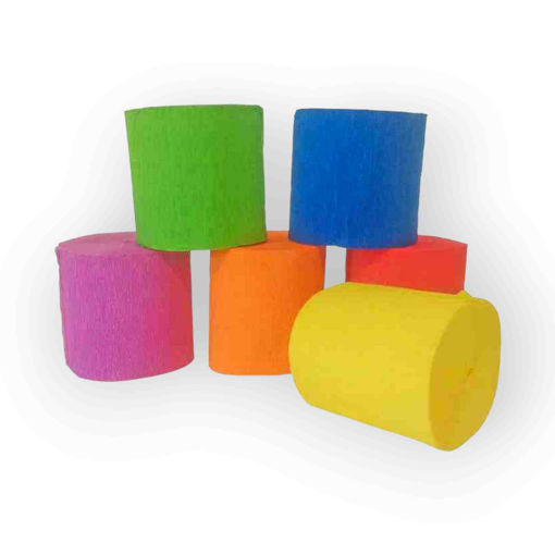 Picture of PAPER STREAMERS ROLLS 5CM X 10 METRES - 6 PACK
